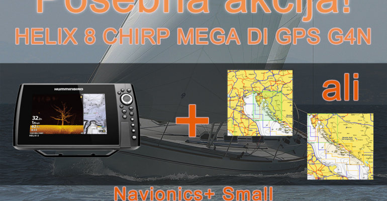 HELIX 8 CHIRP MEGA DI GPS G4N + Navionics + Small