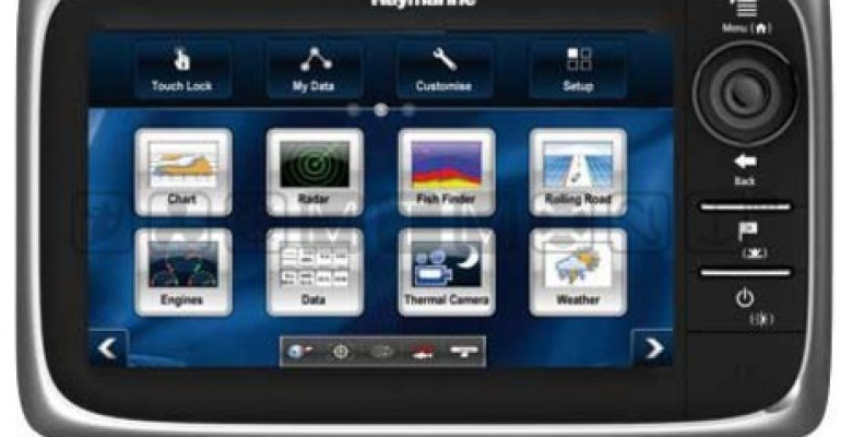 RAYMARINE E7D HYBRIDTOUCH WI-FI CHARTPLOTTER / FISHFINDER