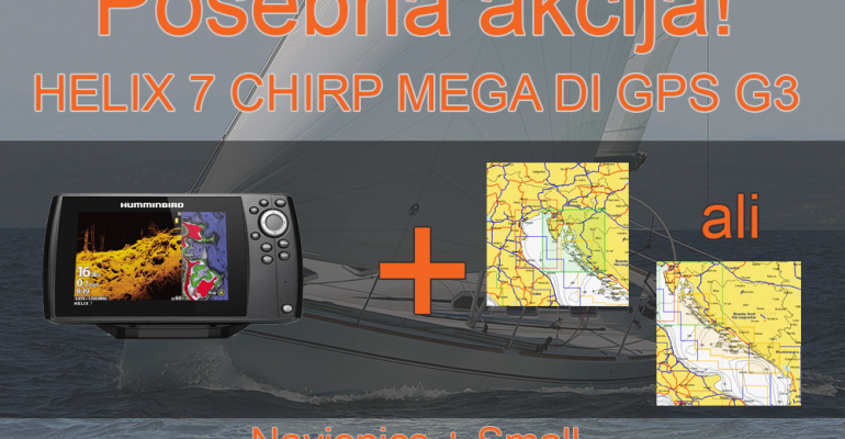 HELIX 7 CHIRP MEGA DI GPS G3 + Navionics + Small