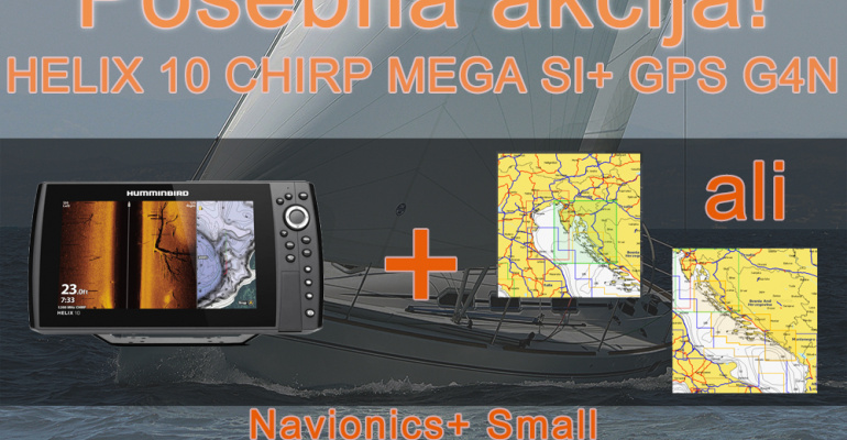 HELIX 10 CHIRP MEGA SI+ GPS G4N + Navionics + Small
