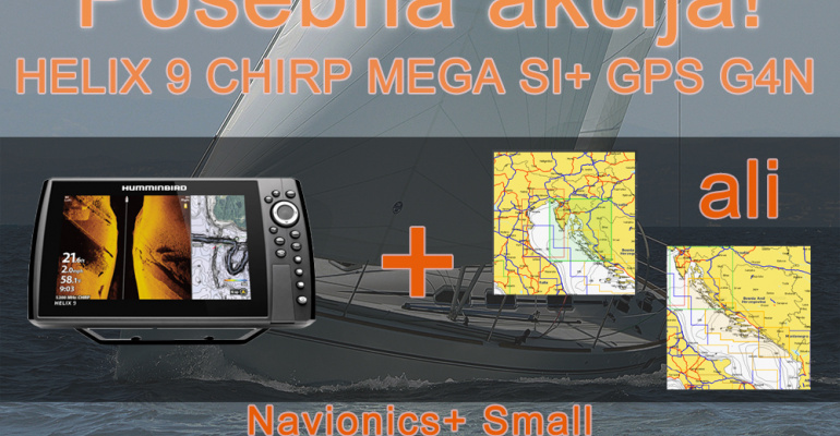 HELIX 9 CHIRP MEGA SI+ GPS G4N + Navionics + Small