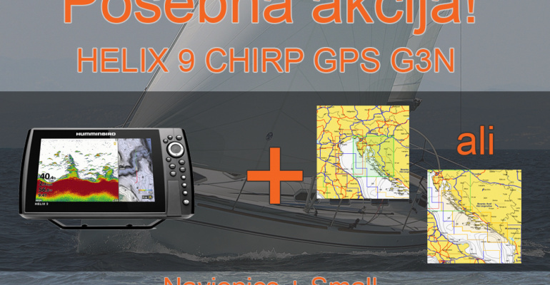 HELIX 9 CHIRP GPS G3N + Navionics + Small