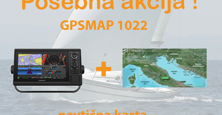 GPSMAP 1022 + BlueChart G2 Vision HD Severni Jadran