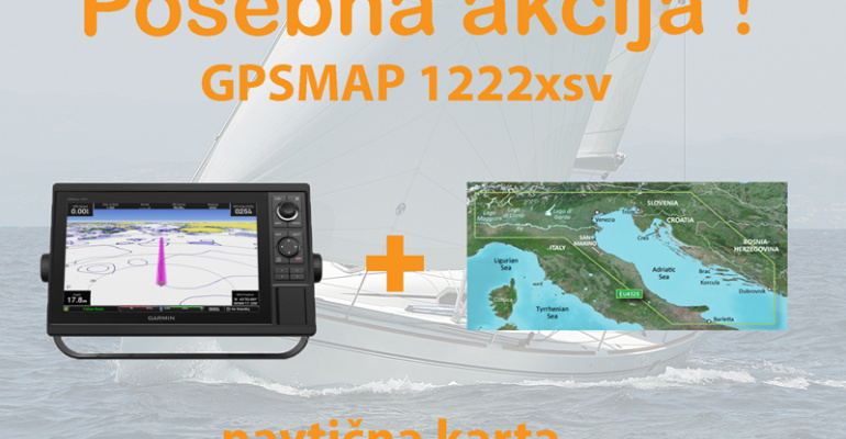 GPSMAP 1222xsv + BlueChart G3 Vision HD Severni Jadran