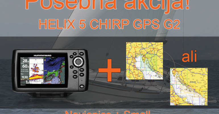 HELIX 5 CHIRP GPS G2 + Navionics + Small
