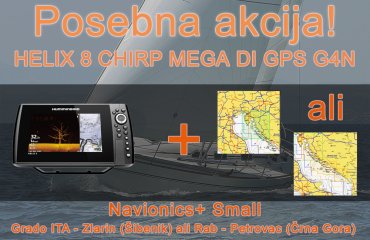 HELIX 8 CHIRP MEGA DI GPS G4N + Navionics + Small