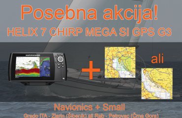 HELIX 7 CHIRP MEGA SI GPS G3 + Navionics + Small