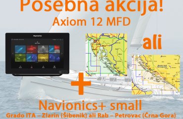 Axiom 12 RV z RealVision 3D, 600W Sonar, RV-100 transducer in LightHouse karto za prenos
