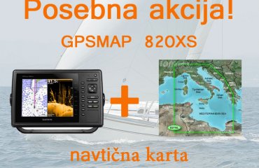GPSMAP 820XS + BlueChart G3 Vision Srednji Mediteran