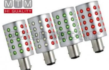 ŽARNICA Z DVOJNIM KONTAKTOM IP67 COLOR LED BA15D